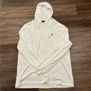 Men’s Ralph Lauren hooded t-shirt white size XL